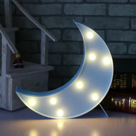 Lovely Star Cloud Moon Led 3D Night Lights Kids Bedroom Bedside Desk Light For Baby Children Room Wall Lamp Christmas Gift Toy