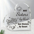 1pc Plaque, Friendship Heart Acrylic Keepsake (3.9" X 3.9" X 0.47"), Thank You Gift Birthday Gifts Holiday Gifts For Friendship