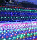 Net LED String Lights 8Modes 220V 110V EU Plug Festival Christmas Decoration Halloween New Year 2026 Wedding Party
