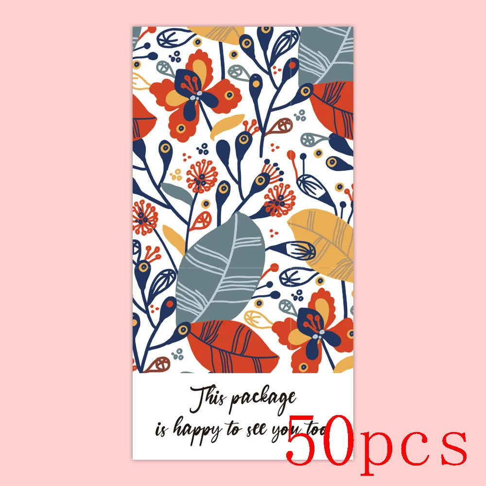 10-50pcs Red/Blue/Green 'Thank You' Rectangular Seal Sticker Gift Sticker For Homemade Bakery Packaging Decoration Label