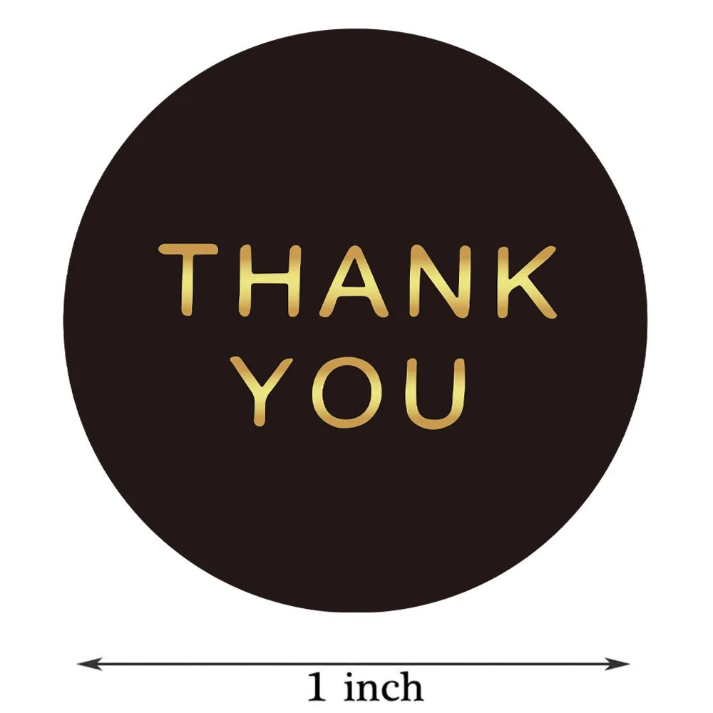 50-500Pcs Gift Sealing Thank You Stickers Christmas Design Scrapbooking Festival Birthday Party Decorations Labels 1Inch