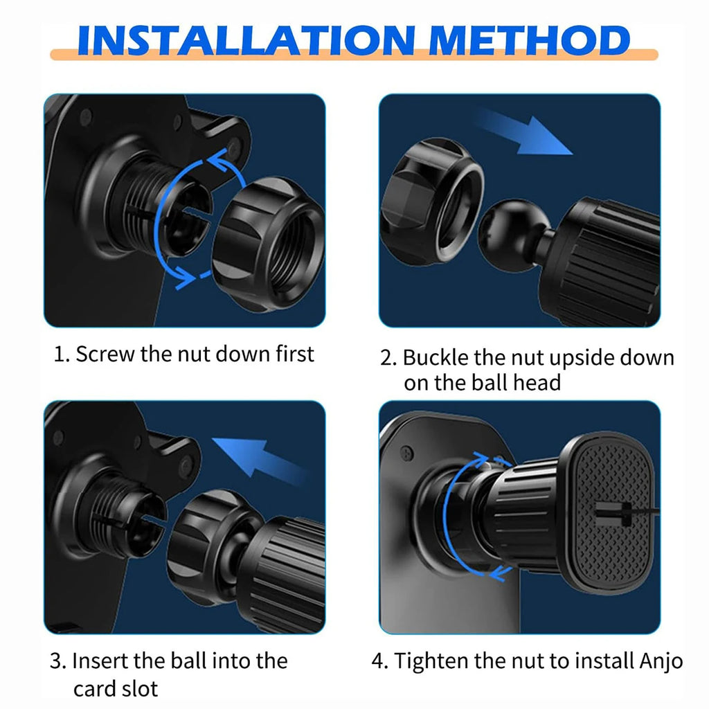 Car Phone Holder, Vent Adjustable Car Phone Holder, Firm Grip and Anti-Slip Phone Navigation Holder for most cell phon