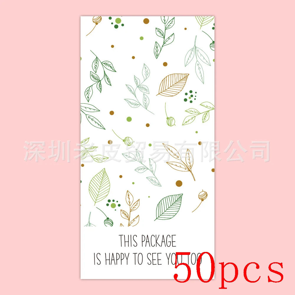 10-50pcs Red/Blue/Green 'Thank You' Rectangular Seal Sticker Gift Sticker For Homemade Bakery Packaging Decoration Label