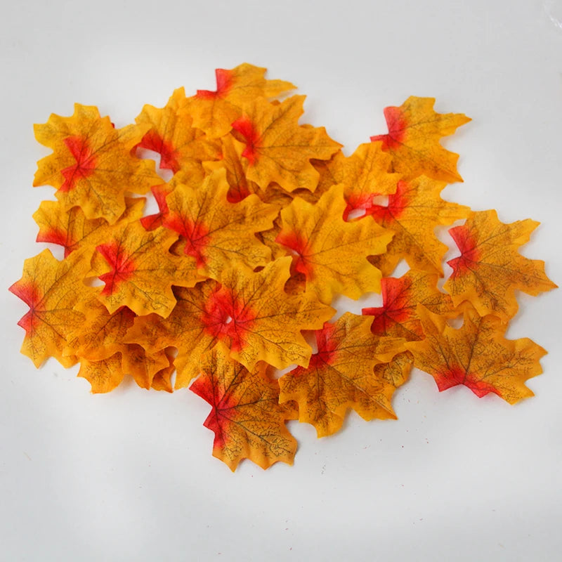 Mini Artificial Pumpkin Pine Cones Simulation Maple Leaves Halloween Pumpkin Thanksgiving Autumn Wedding Photo Props Decorations