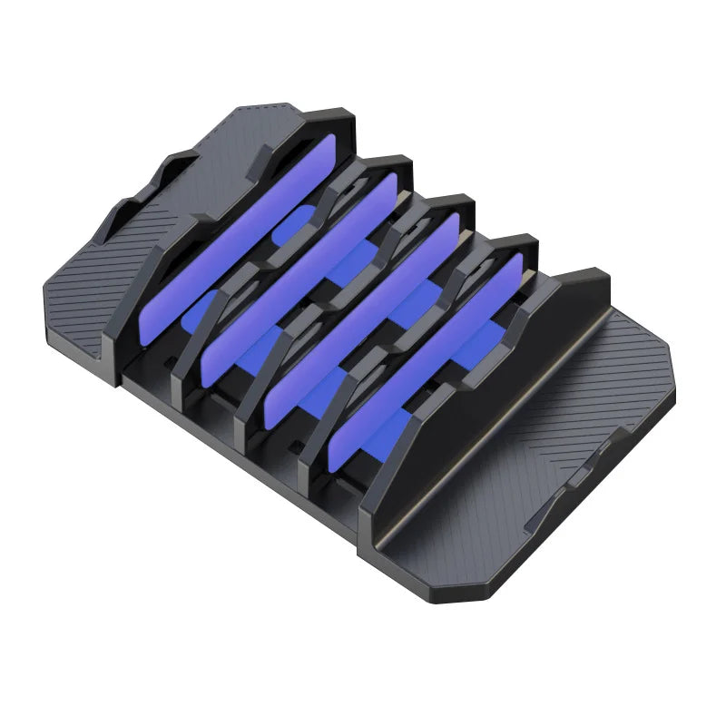 Laptop Stand Notebook Storage Rack Vertical Storage Rack for External Display Laptop Multiple Slots for Multiple Devices