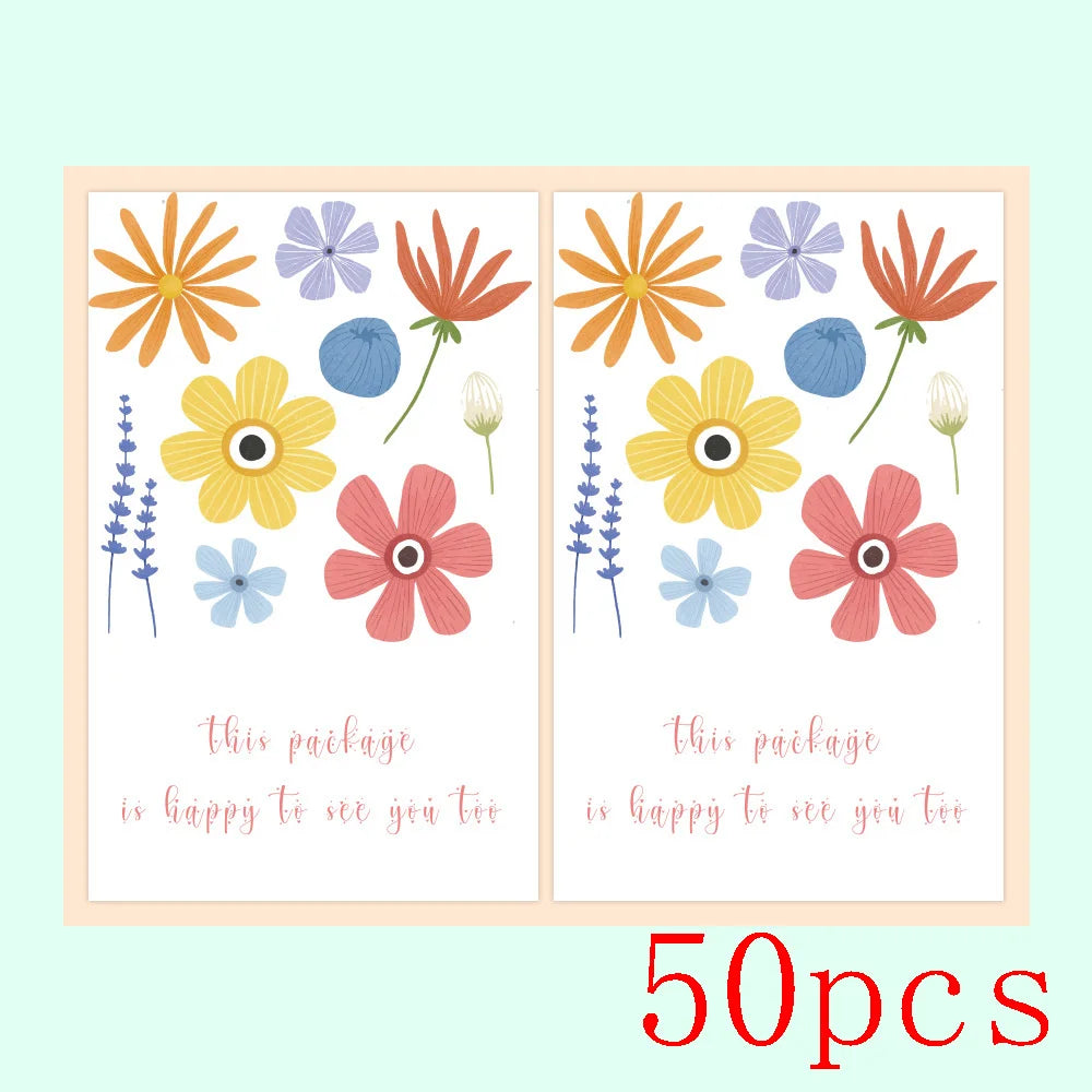 10-50pcs Red/Blue/Green 'Thank You' Rectangular Seal Sticker Gift Sticker For Homemade Bakery Packaging Decoration Label