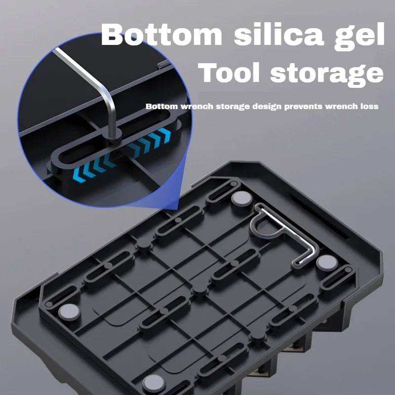 Laptop Stand Notebook Storage Rack Vertical Storage Rack for External Display Laptop Multiple Slots for Multiple Devices