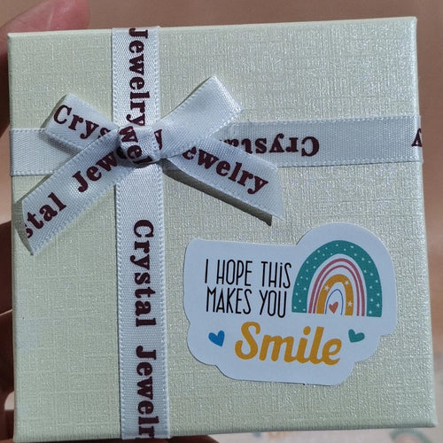 120Pcs / Set  i hope this makes you smile thank you stickers Seal Labels rainbow Rectangle Sticker Wedding Party Gift Decoration