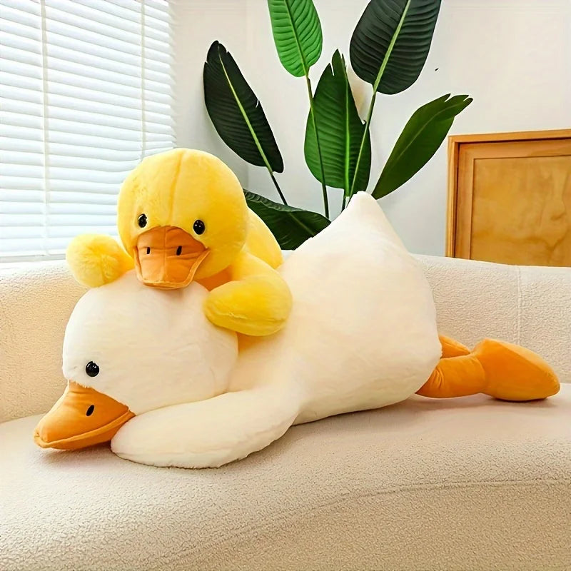1pc 17.3 Inch Adorable Goose Plush Pillow - Soft & Cuddly Stuffed Animal Toy Halloween Thanksgiving Christmas Gifts【Valentine's