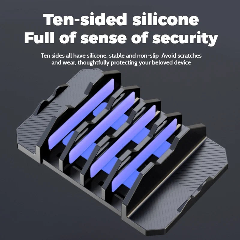 Laptop Stand Notebook Storage Rack Vertical Storage Rack for External Display Laptop Multiple Slots for Multiple Devices