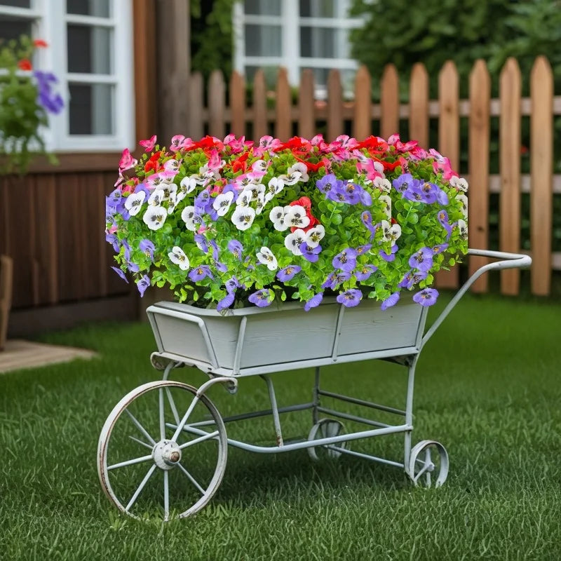 7pcs, artificial flowers for outdoors,UV-resistant fake plants, suitable for Thanksgiving,Halloween,Christmas decorative items