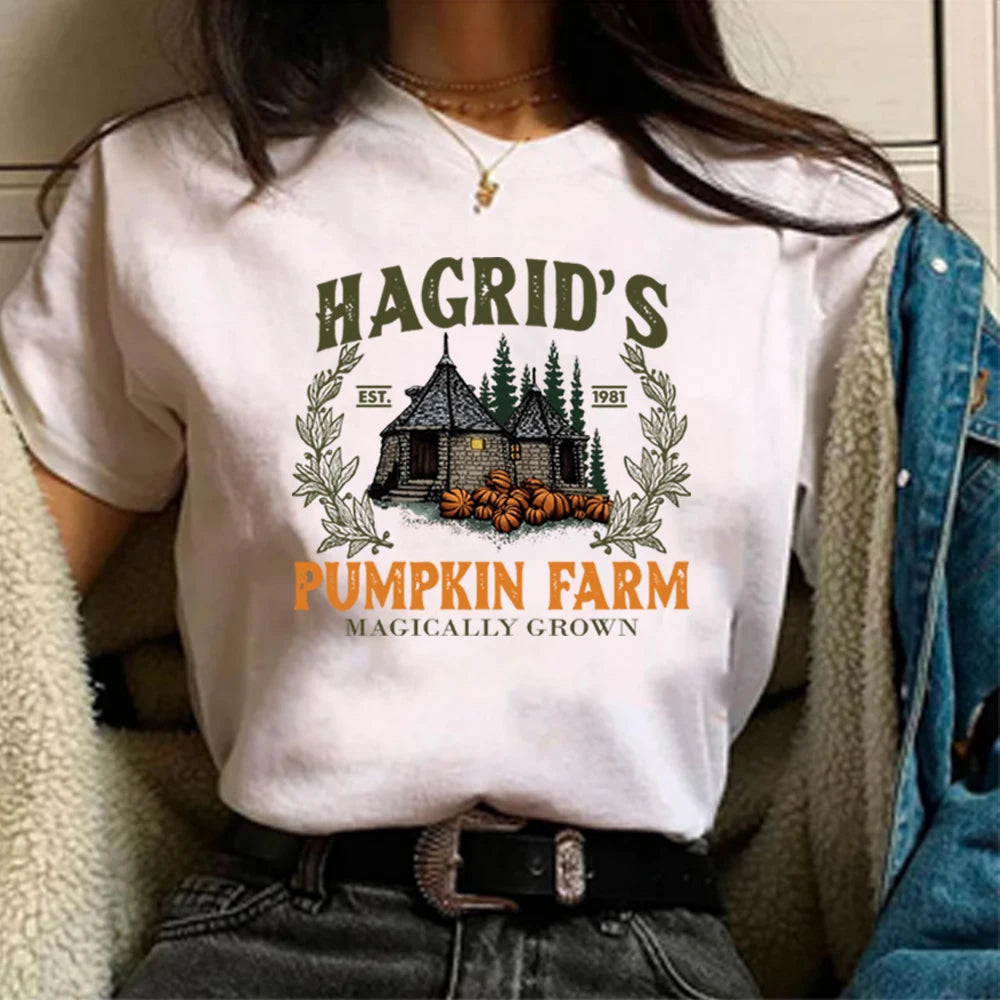 Hagrid's Pumpkin Patch T Shirt Fall T-shirt Pumpkin Farm Tshirt Halloween Shirts Spooky Season Tees Tops Unisex Thanksgiving Top