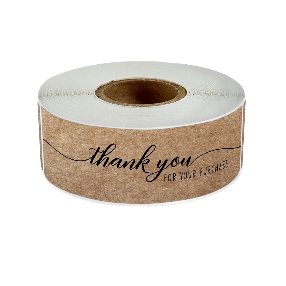120Pcs/roll Thank You For Your Order Stickers Pink Labels For Envelope Sealing For Small Business Decor Sticker Stationery