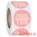 50-500Pcs Gift Sealing Thank You Stickers Christmas Design Scrapbooking Festival Birthday Party Decorations Labels 1Inch