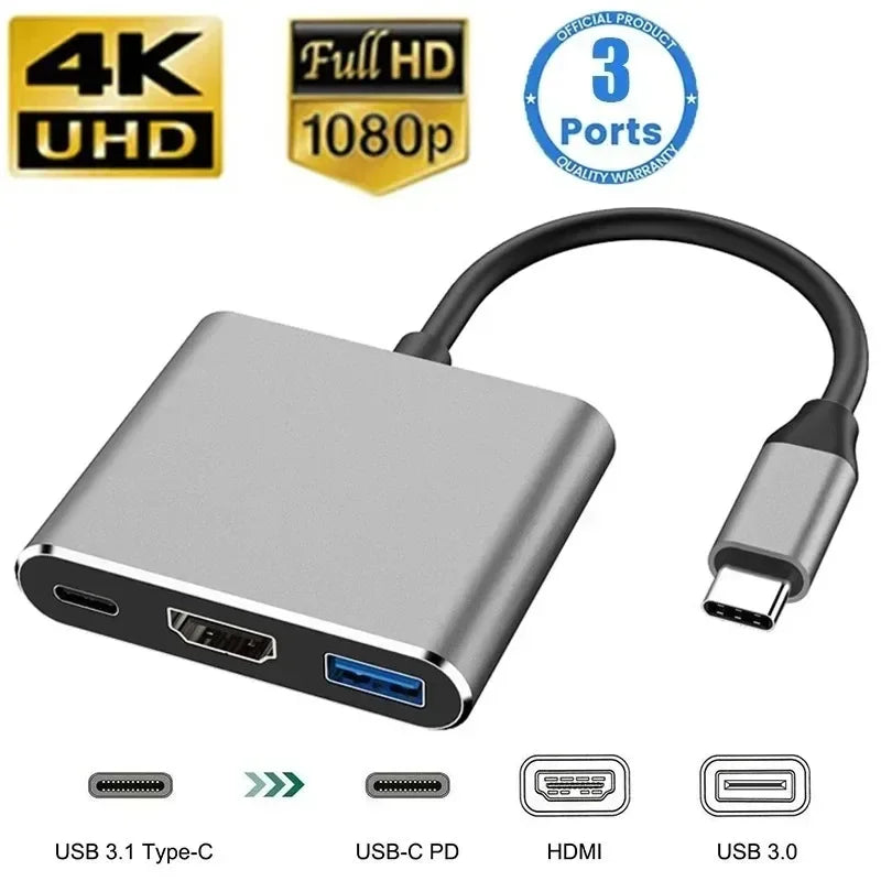 7-IN-2 USB3.0 HUB USB C HUB 5Gbps High Speed Transfer USB Splitter C- to-USB OTG Adapter for Macbook Pro Laptop Tablet
