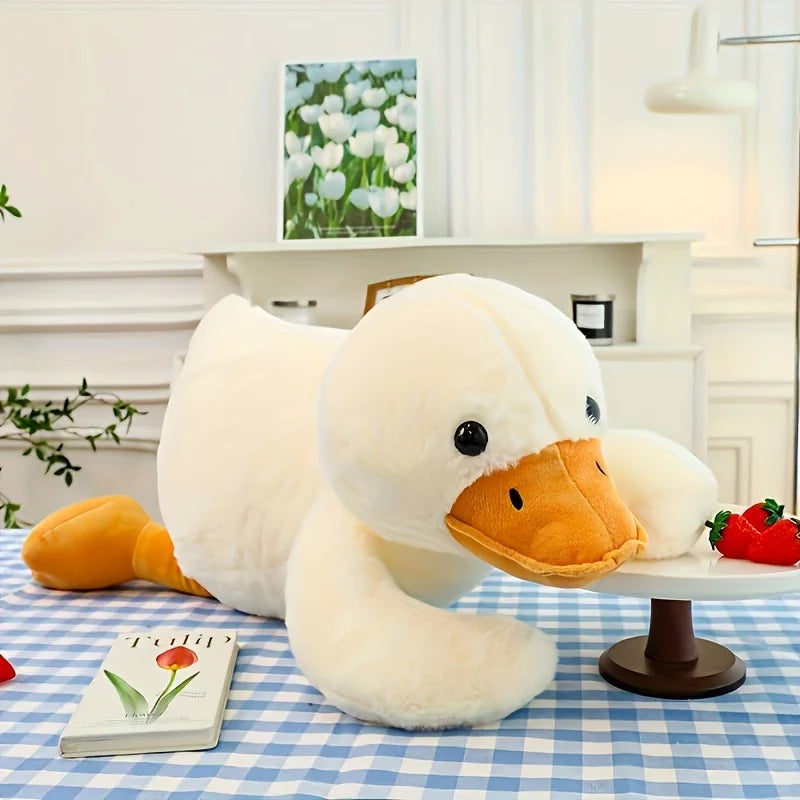 1pc 17.3 Inch Adorable Goose Plush Pillow - Soft & Cuddly Stuffed Animal Toy Halloween Thanksgiving Christmas Gifts【Valentine's
