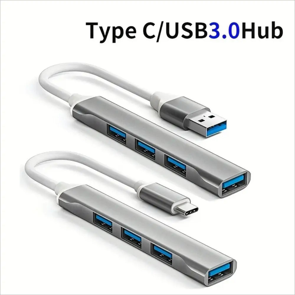 USB C HUB 3.0 Type C Extender 4 Port Splitter Adapter OTG Docking Station For Phone Macbook Pro 13 15 Air PC Laptop Computer Hub