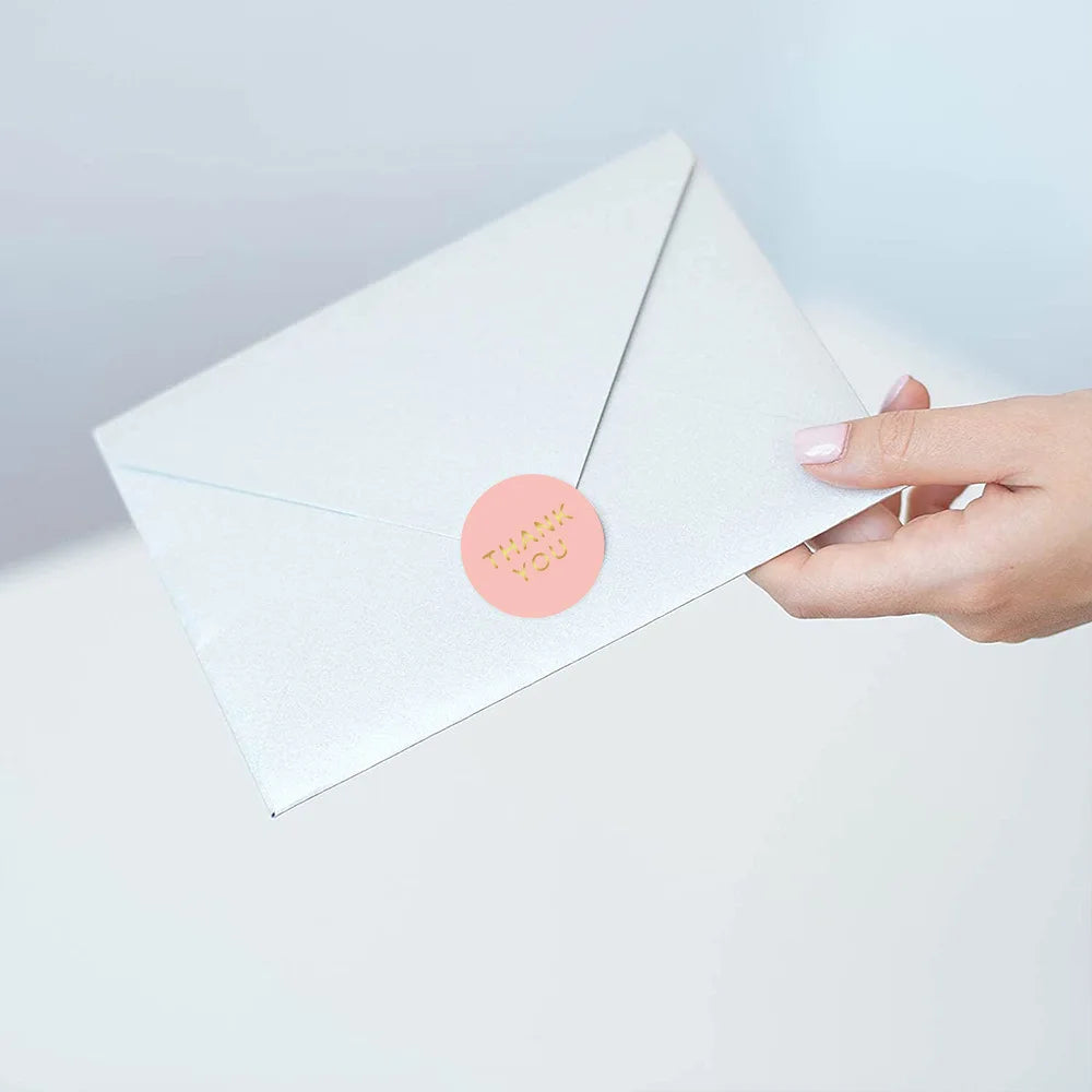 50-500Pcs Gift Sealing Thank You Stickers Christmas Design Scrapbooking Festival Birthday Party Decorations Labels 1Inch