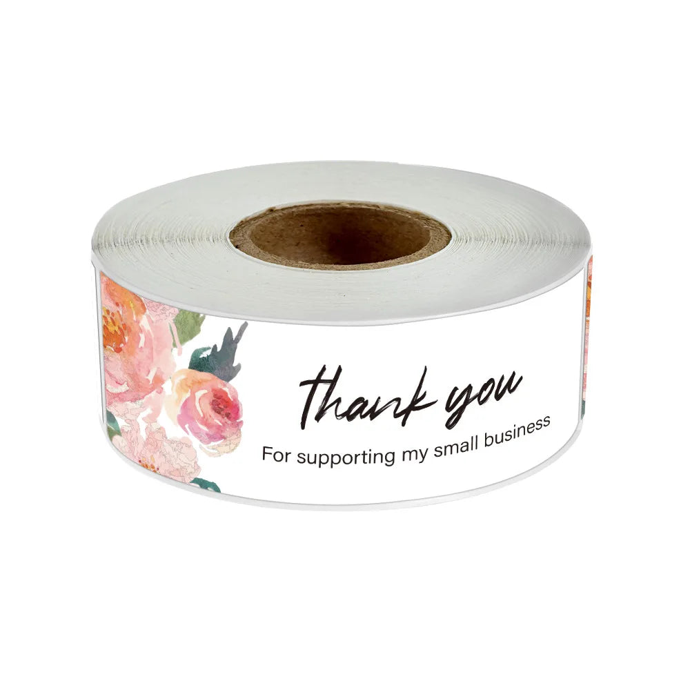 120Pcs/roll Thank You For Your Order Stickers Pink Labels For Envelope Sealing For Small Business Decor Sticker Stationery