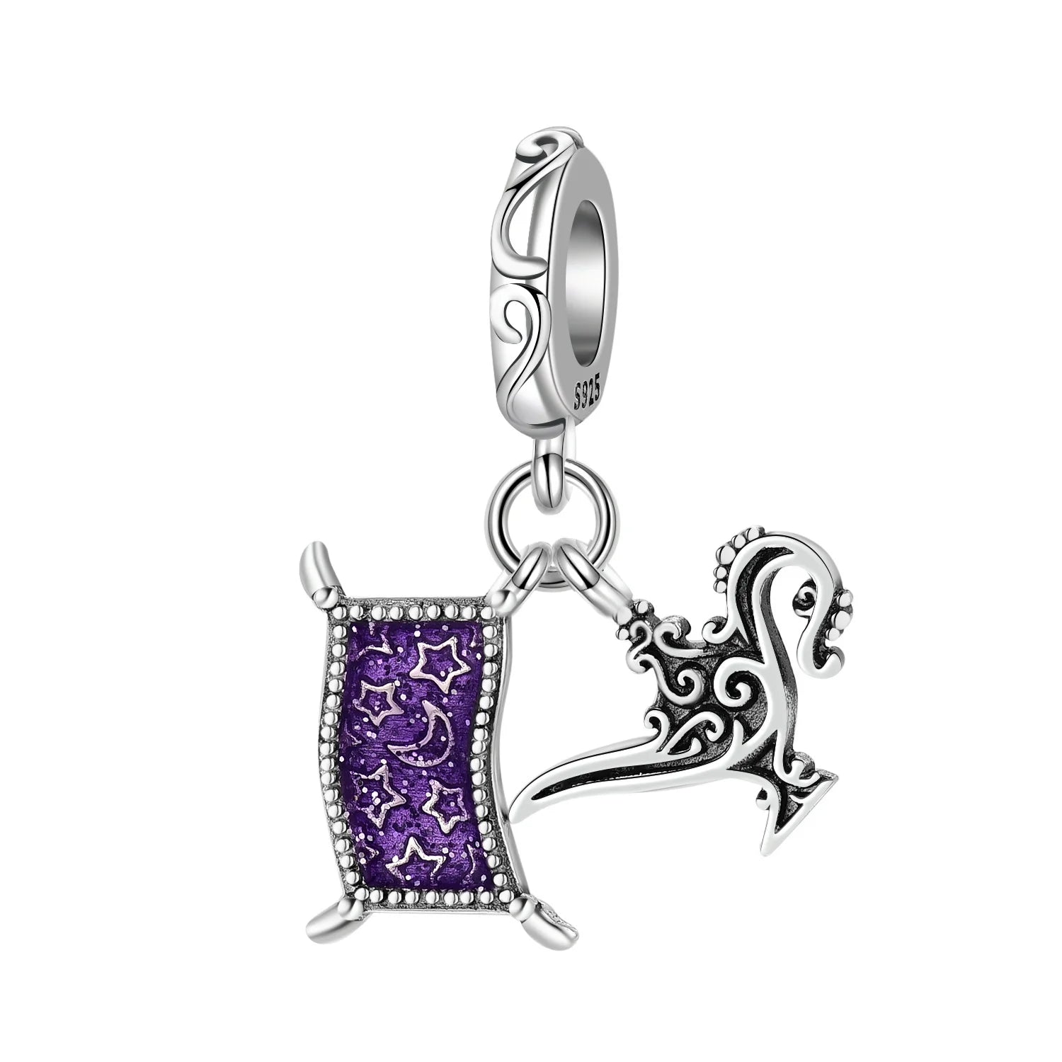 Cycuff 925 Sterling Silver Magic Book Guardian Beads Original Pendants Bracelet Charm Jewelry Party DIY Trendy Gifts