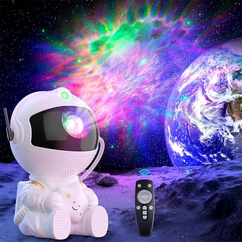 Astronaut Galaxy Projector, Star Projectors with Timer and Remote, Night Light LED Nebula Lamp for Kids Adults, Room Decor Gift