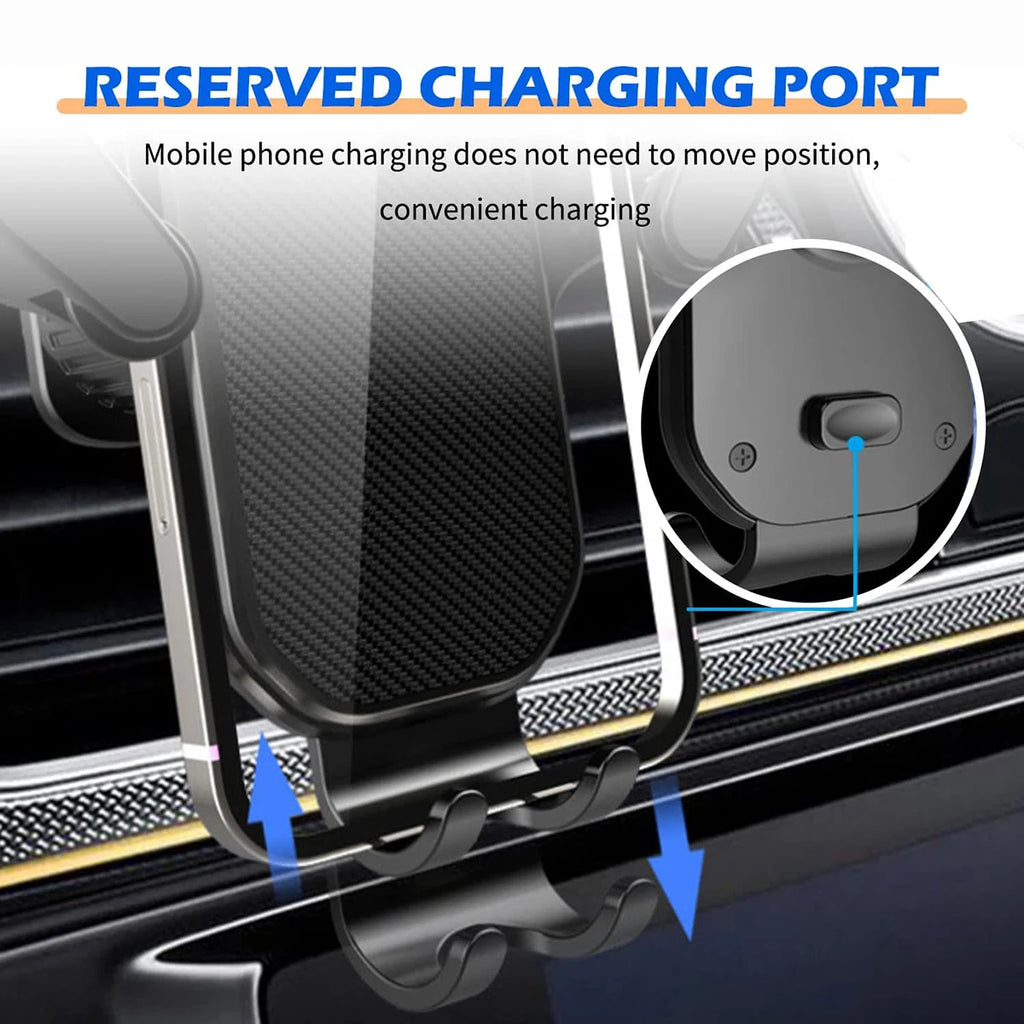 Car Phone Holder, Vent Adjustable Car Phone Holder, Firm Grip and Anti-Slip Phone Navigation Holder for most cell phon