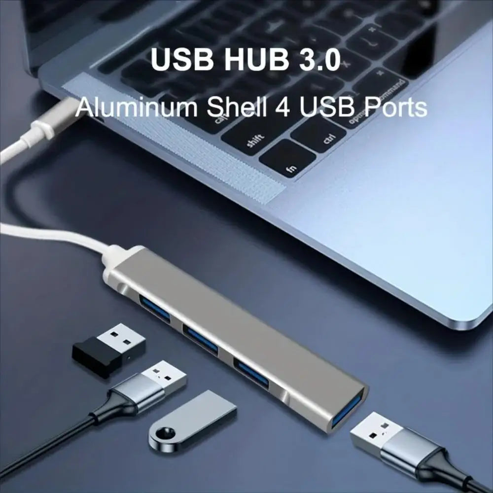 USB C HUB 3.0 Type C Extender 4 Port Splitter Adapter OTG Docking Station For Phone Macbook Pro 13 15 Air PC Laptop Computer Hub