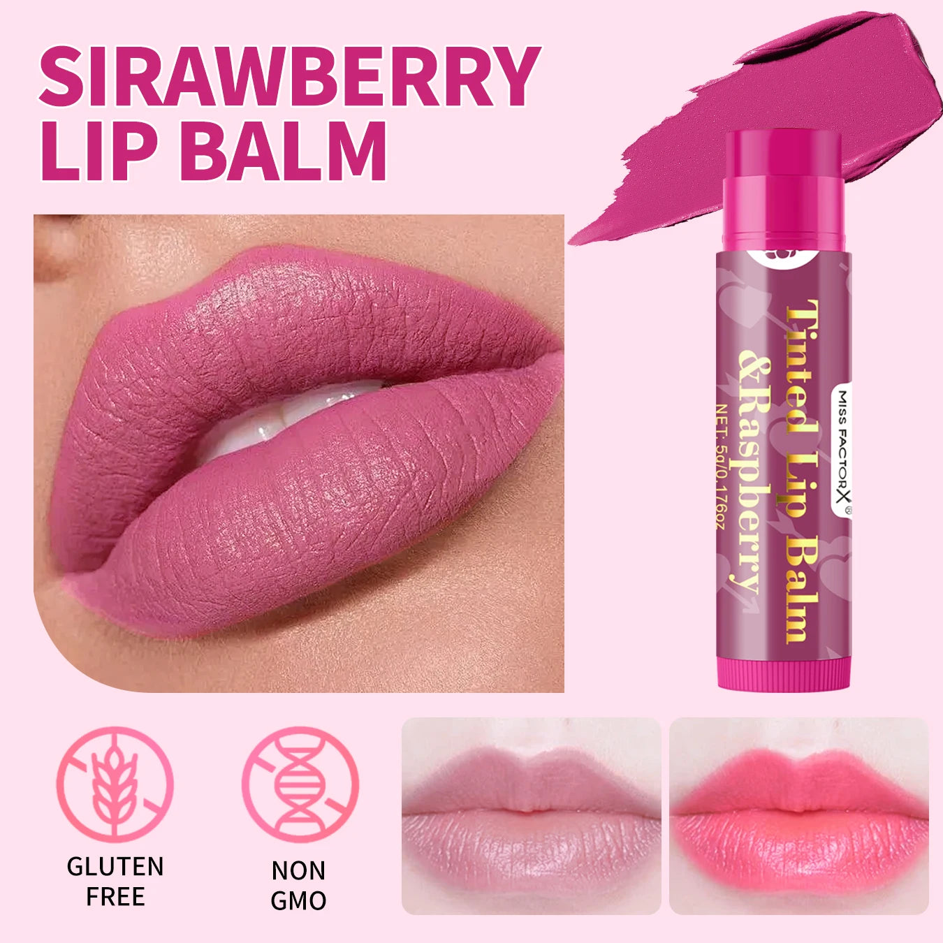 30 pieces/box -6-color lipstick set - moisturizing formula, very suitable for Thanksgiving Day and ladies' holiday gifts