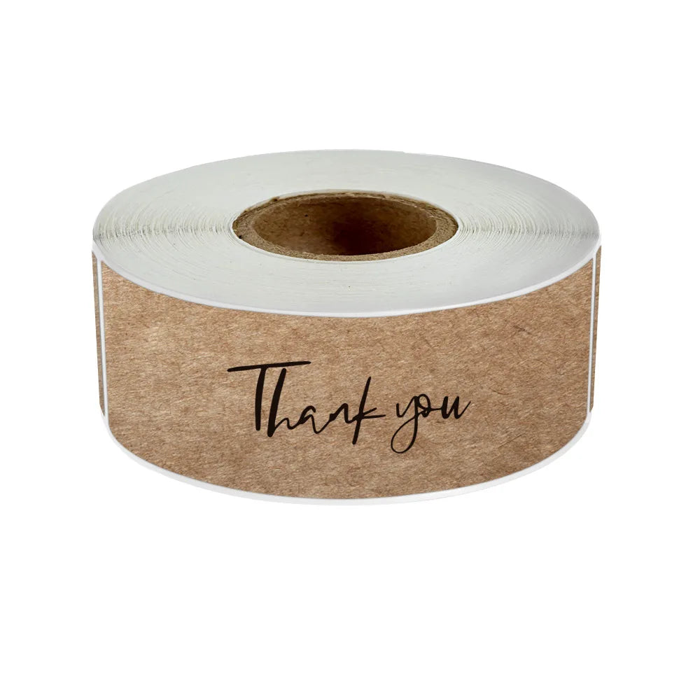 120Pcs/roll Thank You For Your Order Stickers Pink Labels For Envelope Sealing For Small Business Decor Sticker Stationery