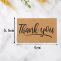 50pcs Kraft Paper Thank You Cards Kids Birthday Gift Cards Greeting Blessing DIY Craft Deocoration Postcard Thanks Gift Present